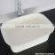 white solid surface cabinet basin , Stone Resin bathroom Wash Basin, acrylic solid surface wall hung wash basin