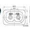 Green DC Male and Female Connector,Nice price Male connector DC jack 5.5mm*2.1mm