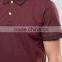 Custom Men Cotton Short Sleeve plum polyester/ spandex blank polo shirt