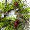 artificial plastic decorative christmas wreath