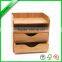High quality bamboo five layer stationery file holder for office