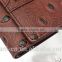 New arrival magic with magnetic design ostrich leather wallet for human