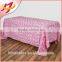 Newest hot sale elegant satin rosette banquet table cloth for wedding wholesale