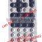 Mini thin 46 keys Yellow waterproof Remote Control for TV/DVD/AUDIO/MP3 with CR2025/CR2032 Button Battery
