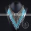 high quality vintage rhinestone chunky statement necklace tin alloy fashion women pendant necklace 6390079