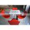 solid surface dining table , solid surface table top with stainless steel table base