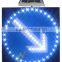 600*600mm Aluminum road safety warning portable led traffic signs solar road sign