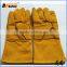 BSSAFETY Long cow split leather welding gloves for industrial work use