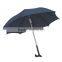 Special design Dark blue crutch handle cane straight umbrella
