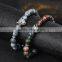 2016 summer new women men natural stone 6mm beads bangle bracelet