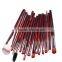 15pcs nylon hair cosmetic makeup brushes mainly for eye and lip beauty care