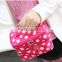 New Style Cute Dot Cosmetic Pouch For Travel with handle