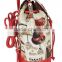 Elegant design lady's fancy backpack,jacquard material trendy campus backpack