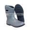 Womens Gray Neoprene Rubber Rain Boots Wholesale