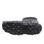 FUJIE Mens Black Neoprene Rubber Rain Boots