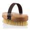 Bath Body Dry Brush With Nature Wooden Boar bristle from factroy