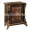Luxury Italian Style Solid Wood 24K Gold Plated Bedroom Furniture/5PCS Italian Palace Bedroom Set(MOQ=1 SET)