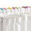 CALABASH PEARLS Shower Curtain Hooks Rings,Colorful Plastic Pearls Metal Bathroom Shower Curtain Hooks