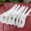 SP-1541 Haonai flower decal ceramic spoon, ceramic soup spoon