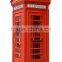 Antique red public telephone booth Bristish Telephone Booth for sale