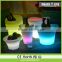 Epoxy Resin design 40cm fancy plastic cube chair garden led ball light