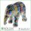 hot decoration hand painted OEM art decor cute novelty ceramic elephant piggy bank