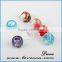 Red flower resin ring resin inlay rings, handmade eco-friendly resin rings for women