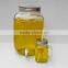 8L ice cold embossed storage glass jar with tap