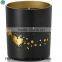 Black gold luxury soy scented candles for gift