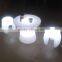 Remote Control Rechargeable RGB Color LED Furniture Modern coffee Shop Table and Chair