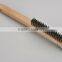 2016 the newest US style Steel Wire brass wire scratch brushes with wooden handle
