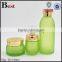 50g  best sellers frosted green glass cosmetic jar gold aluminum lid personal care cream empty cosmetic glass jar