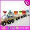 Best design educational children wooden stacking blocks train toy W04A270