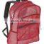 Mesh Back Pack with large main compartment