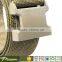 Brown Tactical Belt With Buckle Metal Military