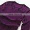 purple men's wool merino cashmere sweater with new digital print