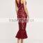 Elegant All-over Lace Fabric Trumpet Hem Evening Cocktail Dresses Desinger One Piece Party Dress 2016 HSD5426