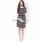 China Wholesale Tripe Stretchy Woman Bodycon Dress