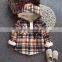 2017 Spring kids wear wholesale fashion baby plaid blouse