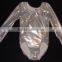 long sleeve gymnastics leotards in any color fabric- Pink Twinkle Pictured