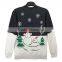 Black White Long Sleeve Snowman Printed Pullover Ladies Xmas Christmas Ugly Sweater