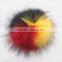 Myfur Cute Fashion High Quality Fake Raccoon Fur Pom Pom with Good Price for Bags Beanie hat