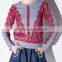 EY0905S Europe Style 2016 Women Fashion Lace Splice Pullover Sweaters