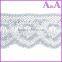 African 100% polyester 3 wide decorative cotton lace trim wholesale