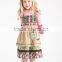 charming kids santa claus applique ruffle christmas cotton girls sets