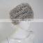 SJ114 Scarf Headwear Two Way Use Spring Hand Knit Rabbit Headwear