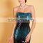 A-line Sweetheart Floor-length Chiffon with Appliques Beading Sash evening dress party dress P006