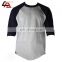 95% cotton 5% spandex bulk new polo gray baseball tee shirts wholesale /private label wholesale women baseball t shirt For Men