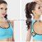 Cheap wholesale dri fit 90% nylon 10% spandex women sale plain sport bra set