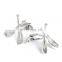 Novelty cufflinks two sliver spade cross design